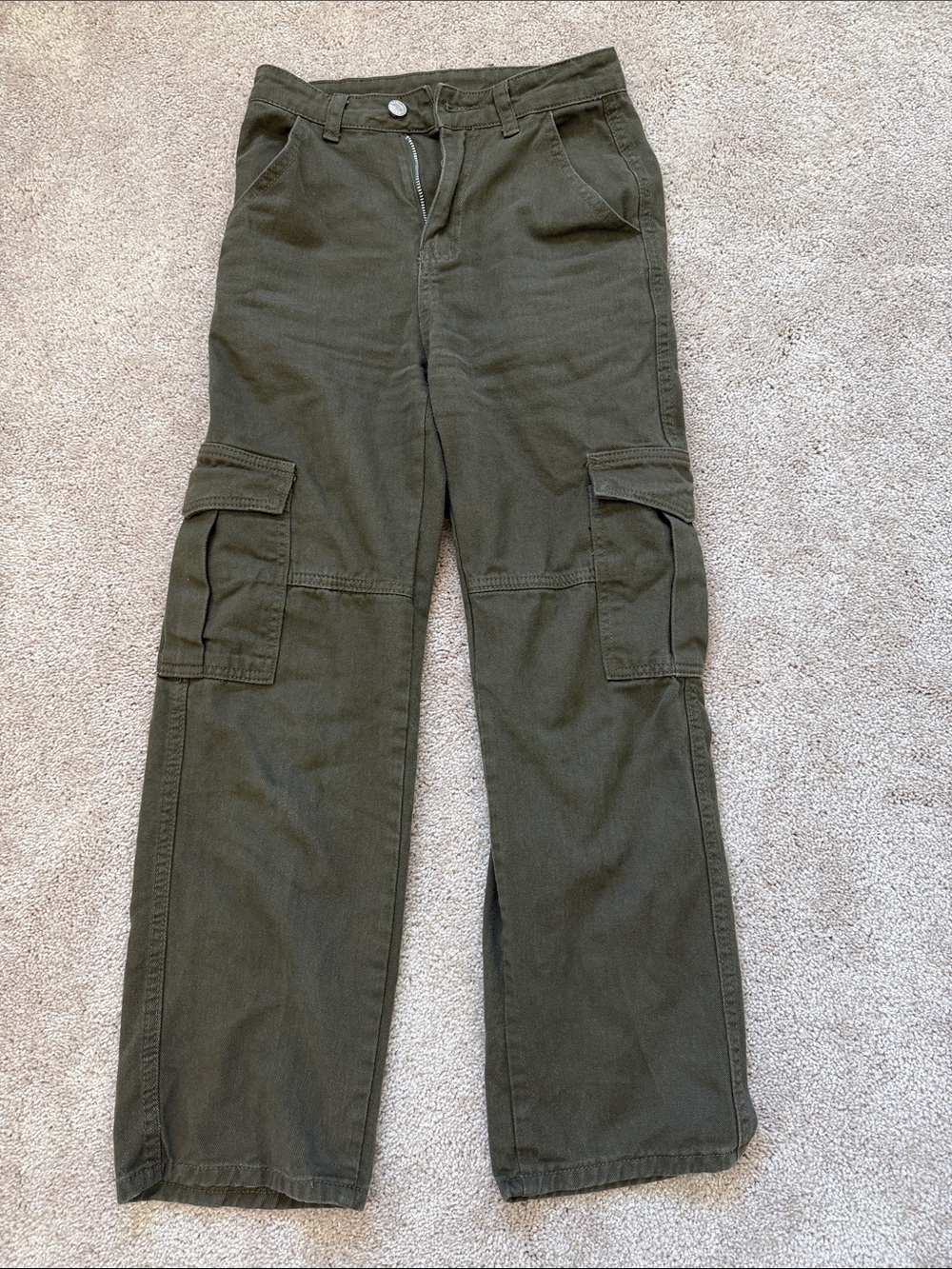 ‼️ Olive Green Cargo Pants with Patch Pockets ‼️